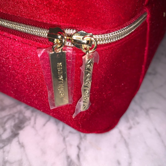 ❤️ESTEE LAUDER COSMETICS FAUX VELVET COSMETIC AND JEWELRY ZIPPERED BAG❤️ - Picture 5 of 7